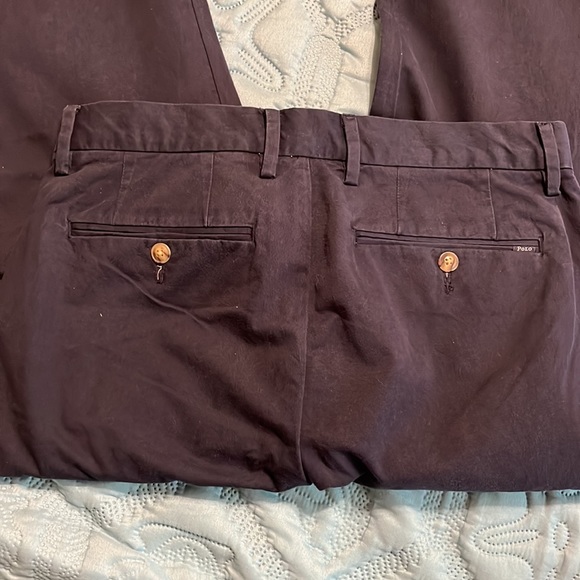NWT NWT Mens Navy blue pants by Polo Ralph Lauren. Size 30 x 30. Classic Fit - Picture 5 of 11
